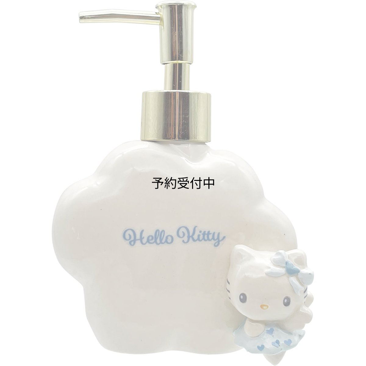 画像1: サンリオ （ＳＡＮＲＩＯ） 「 エンジェル ハローキティ 」 ソープディスペンサー 約幅８×８×１５ｃｍ ハンドソープボトル サニタリー キティ グッズ 雑貨 ブルー ＳＡＮ４６５２?１ (1)