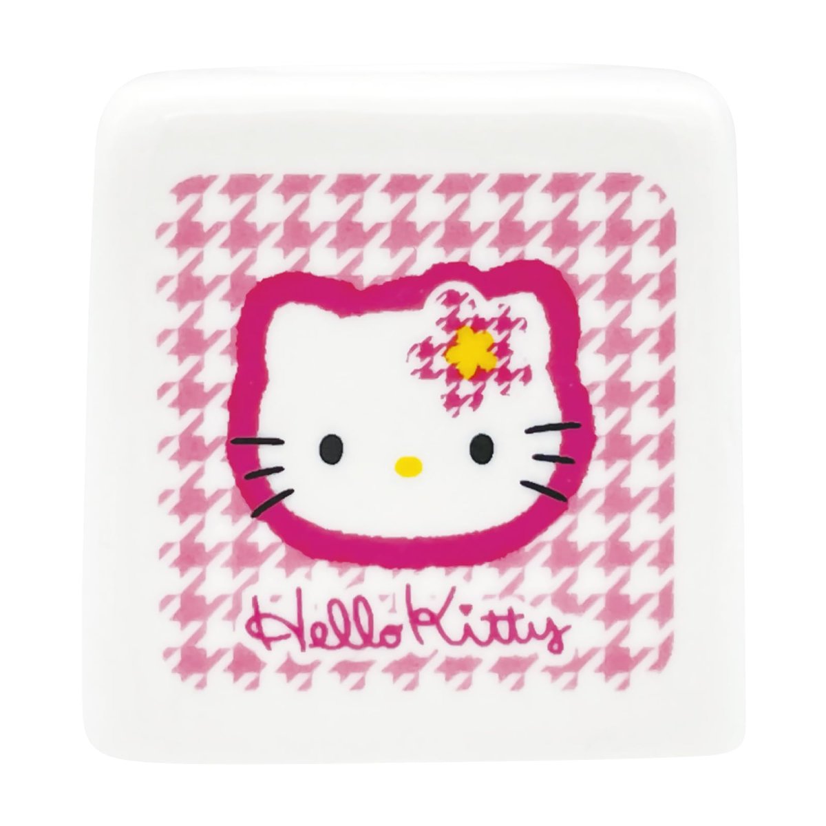 画像1: サンリオ （ＳＡＮＲＩＯ） 「 カオハナ ハローキティ 」 スクエア 落ちて転がらない 歯ブラシ立て 約４×４×４ｃｍ 歯ブラシスタンド サニタリー キティ グッズ 雑貨 ピンク ＳＡＮ４６５３?１ (1)