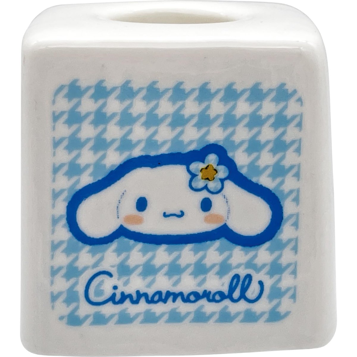 画像1: サンリオ （ＳＡＮＲＩＯ） 「 カオハナ シナモロール 」 スクエア 落ちて転がらない 歯ブラシ立て 約４×４×４ｃｍ 歯ブラシスタンド サニタリー シナモロール グッズ 雑貨 青 ＳＡＮ４６５３?２ (1)