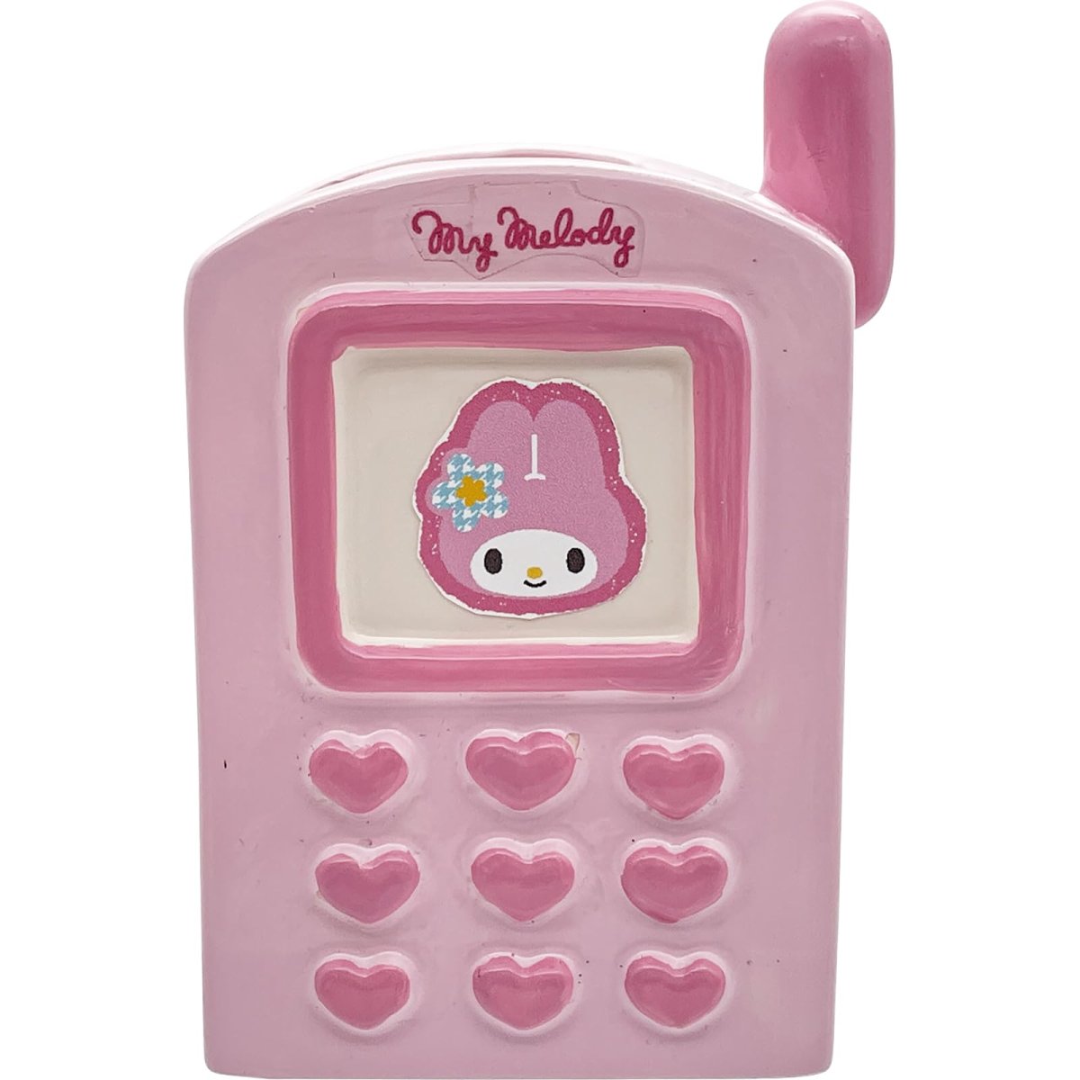 画像1: サンリオ （ＳＡＮＲＩＯ） 「 カオハナ マイメロディ 」 ガラケー型 ペン立て 約幅７×５×１１ｃｍ ペンスタンド キャラクターズ 文具 キティ グッズ 雑貨 ステーショナリー 薄ピンク ＳＡＮ４６５４?３ (1)