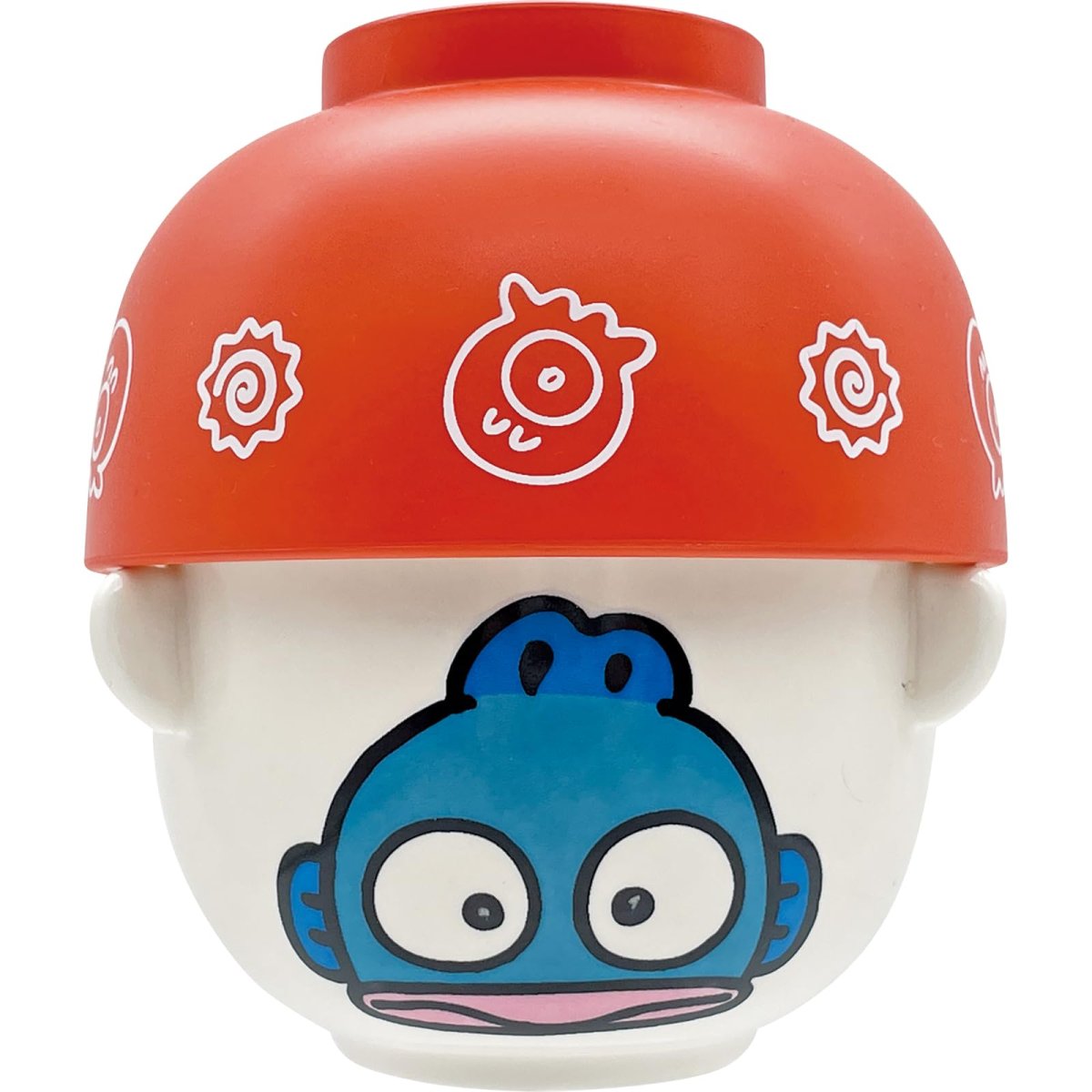 画像1: サンリオ （ＳＡＮＲＩＯ） 「 ハンギョドン 」 汁椀 茶碗 食器セット 約径１０×６ｃｍ お茶碗 味噌汁椀 食器 雑貨 はんぎょどん グッズ 誕生日プレゼント 赤 白 ＳＡＮ４６５８ (1)