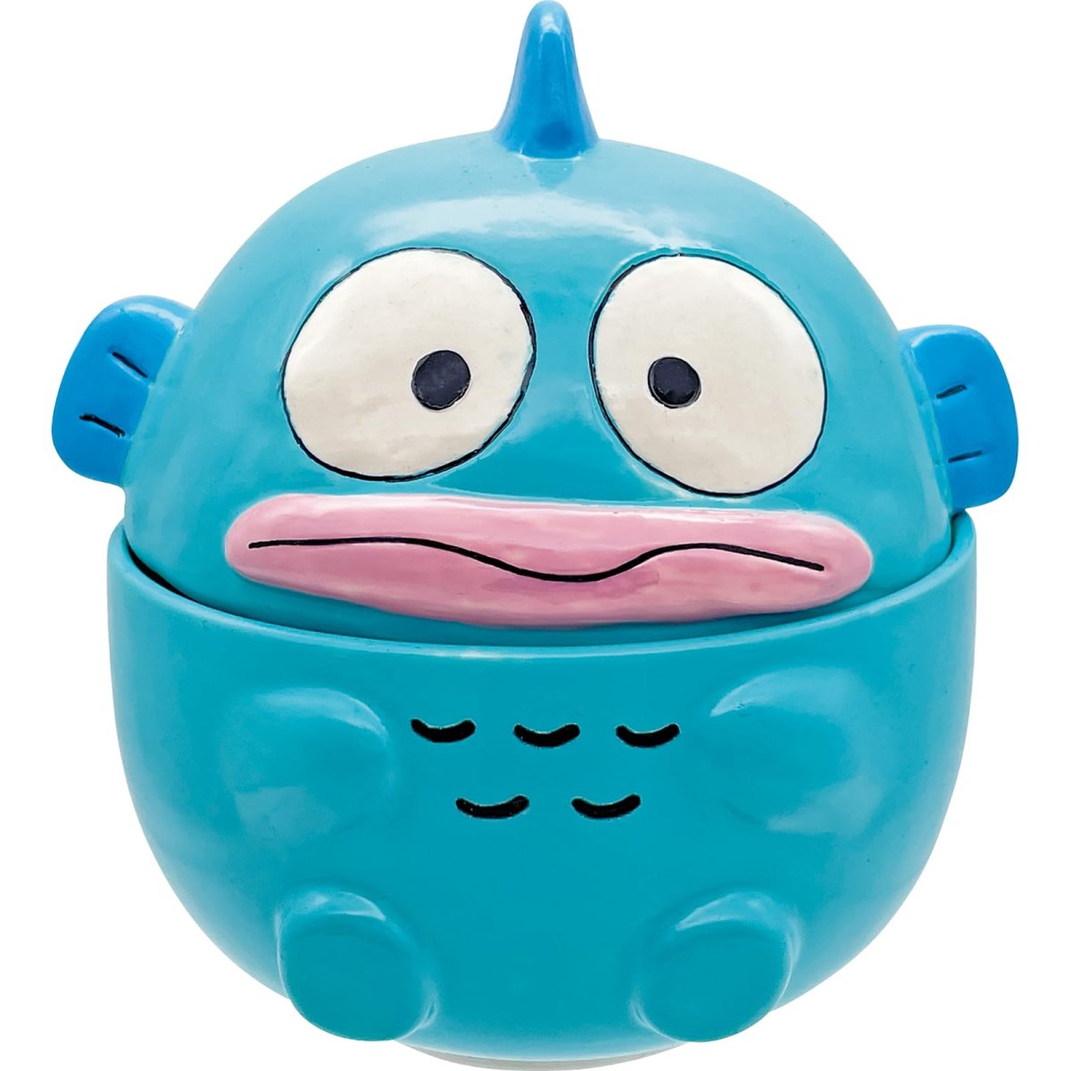 画像1: サンリオ （ＳＡＮＲＩＯ） 「 ハンギョドン 」 蓋付き どんぶり鉢 丼 約径１３×１３ｃｍ 食器 雑貨 はんぎょどん グッズ 誕生日プレゼント グリーン ＳＡＮ４６５９ (1)