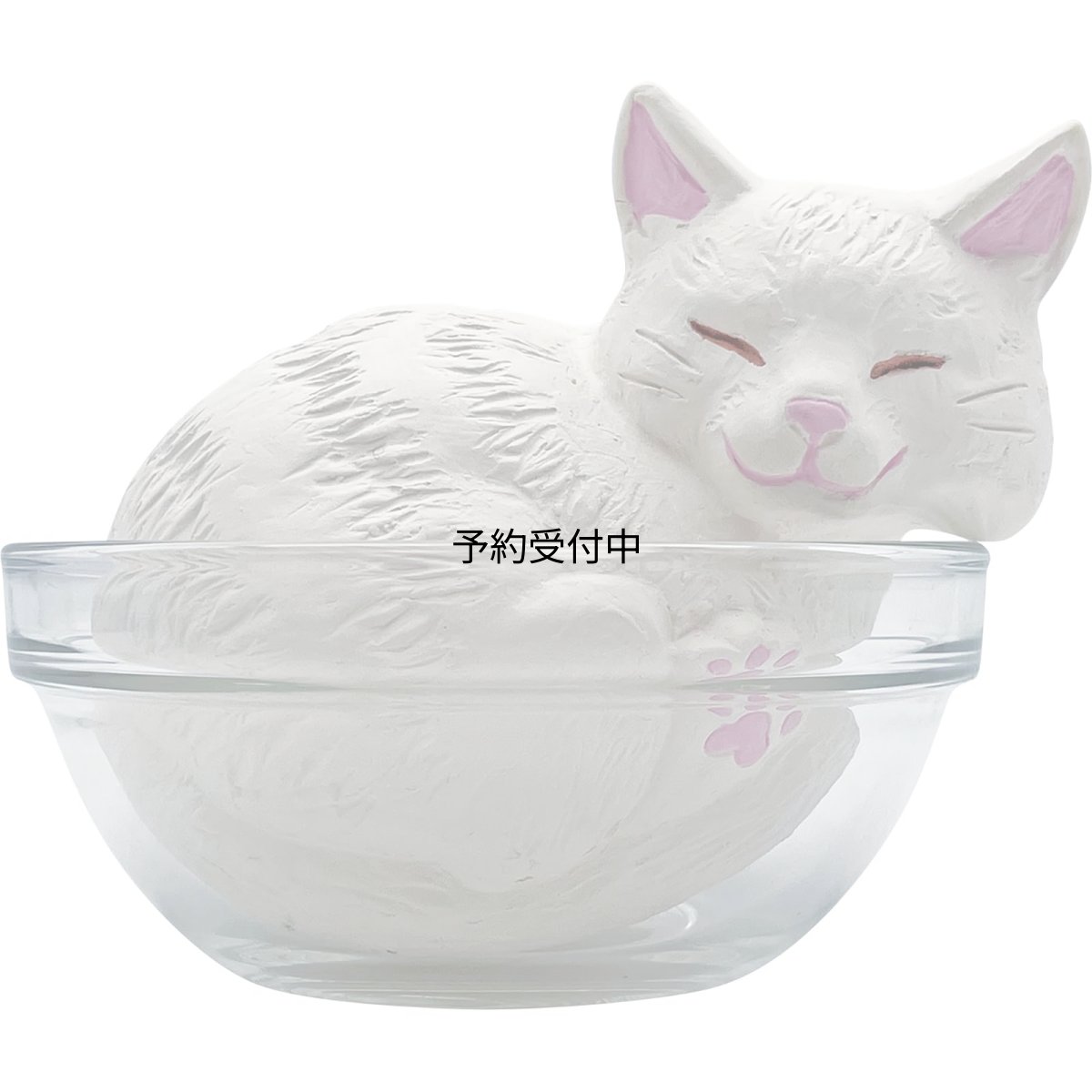 画像1: かわいい雑貨 「 ねこは液体 」 エコ加湿器 卓上 陶器 気化式 電気を使わない 約１２×１１ｃｍ 雑貨 ねこ グッズ 忘年会 誕生日プレゼント 白 ＳＡＮ４７０４ (1)