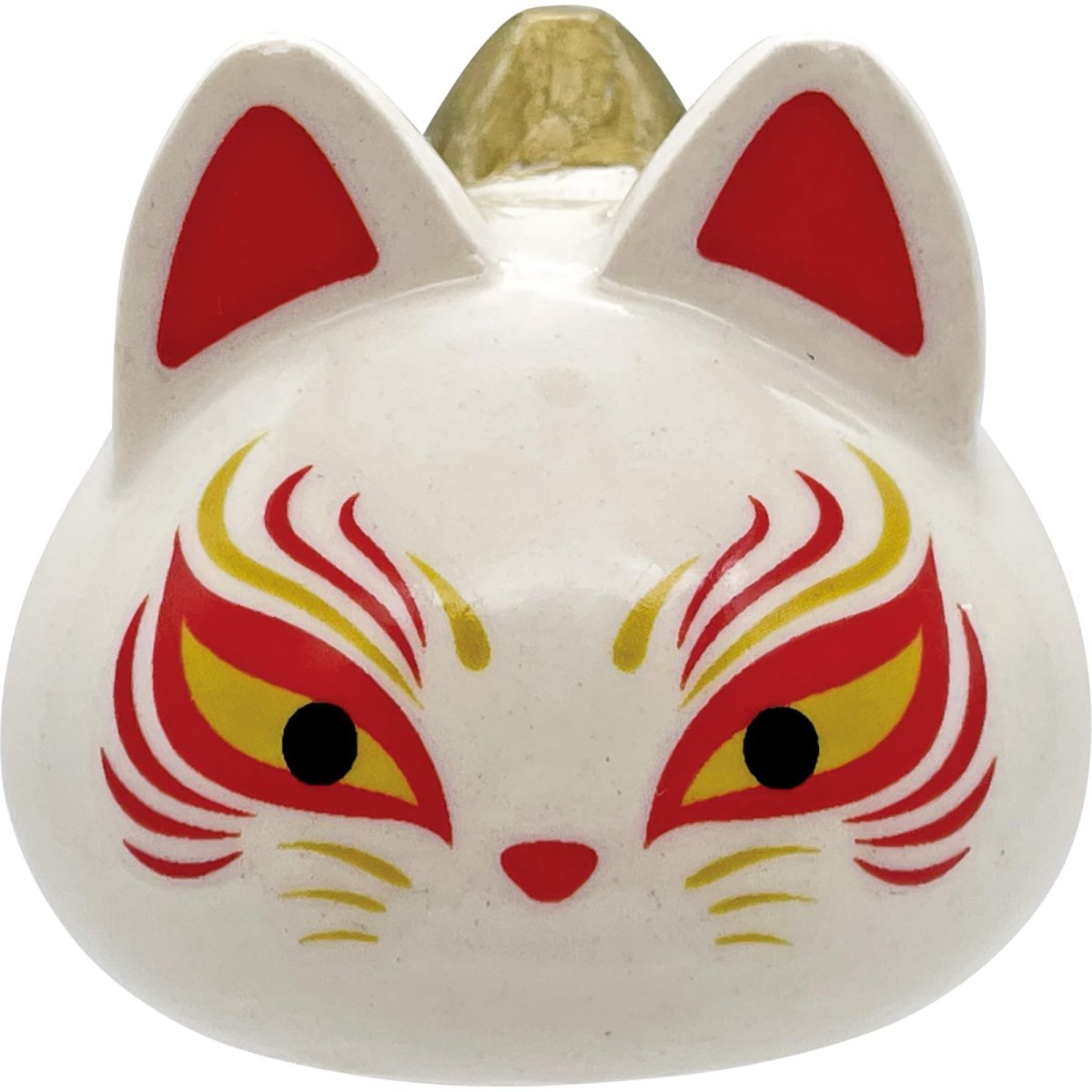 画像1: おもしろ食器 「 ＪＡＰＡＮＥＳＥ ＹＵＮＯＭＩ ゆのみジャパン」 湯呑み 約径５×４ｃｍ きつね 食器 雑貨 日本 グッズ 誕生日プレゼント 白 ＳＡＮ４７１２?４ (1)
