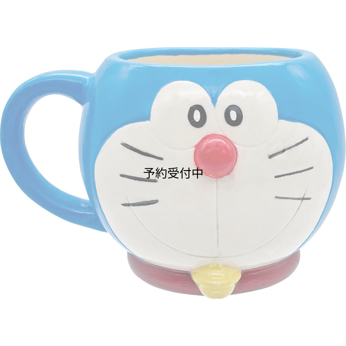 画像1: 「 ドラえもん 」 コロンと丸い 大きめ フェイスマグ 約径１３×１０ｃｍ ３００ｍｌ Ｉ’ｍ Ｄｏｒａｅｍｏｎ 食器 雑貨 ドラえもん グッズ 誕生日プレゼント ブルー ＳＡＮ４７５８ (1)