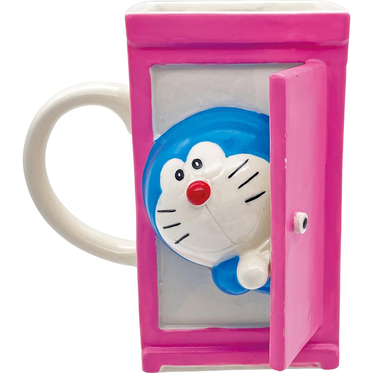 画像1: 「 ドラえもん 」 どこでもドア マグカップ 約径１３×１２ｃｍ ３００ｍｌ Ｉ’ｍ Ｄｏｒａｅｍｏｎ 食器 雑貨 ドラえもん グッズ 誕生日プレゼント 白 ＳＡＮ４７６０ (1)