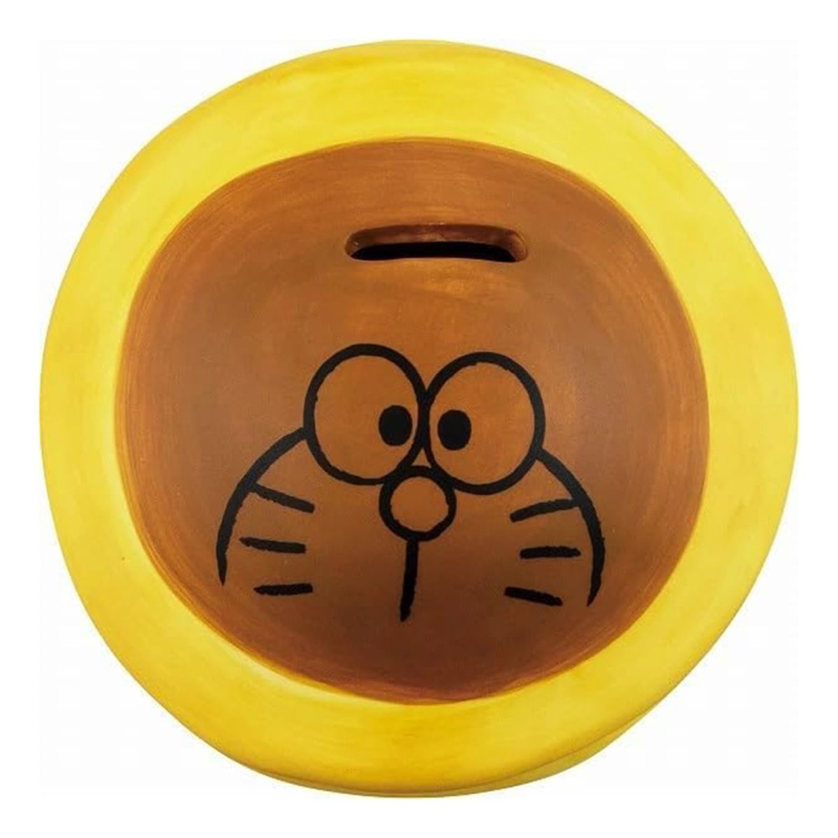 画像1: サンアート 「 ドラえもん Ｄｏｒａｅｍｏｎ 」 貯金箱 どら焼き ドラえもん グッズ 雑貨 食器 茶色 約径１３×７ｃｍ ＳＡＮ４７８１ (1)