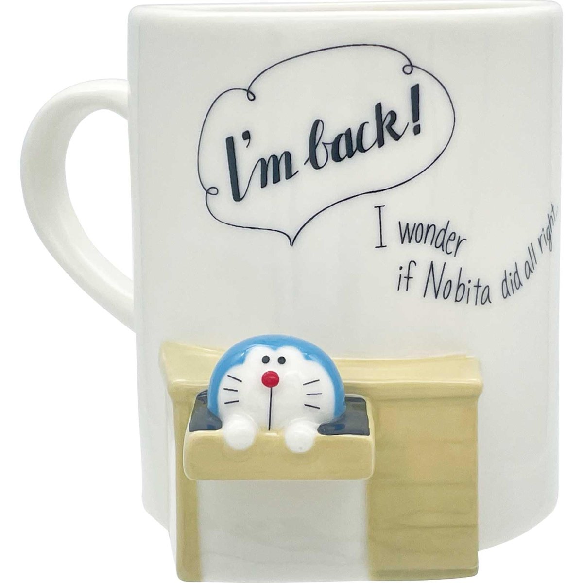 画像1: サンアート 「 ドラえもん Ｄｏｒａｅｍｏｎ 」 マグカップ １２×１０ｃｍ ３００ｍＬ タイムリープ 引き出し グッズ 雑貨 食器 誕生日プレゼント 白 ＳＡＮ４７８６ (1)