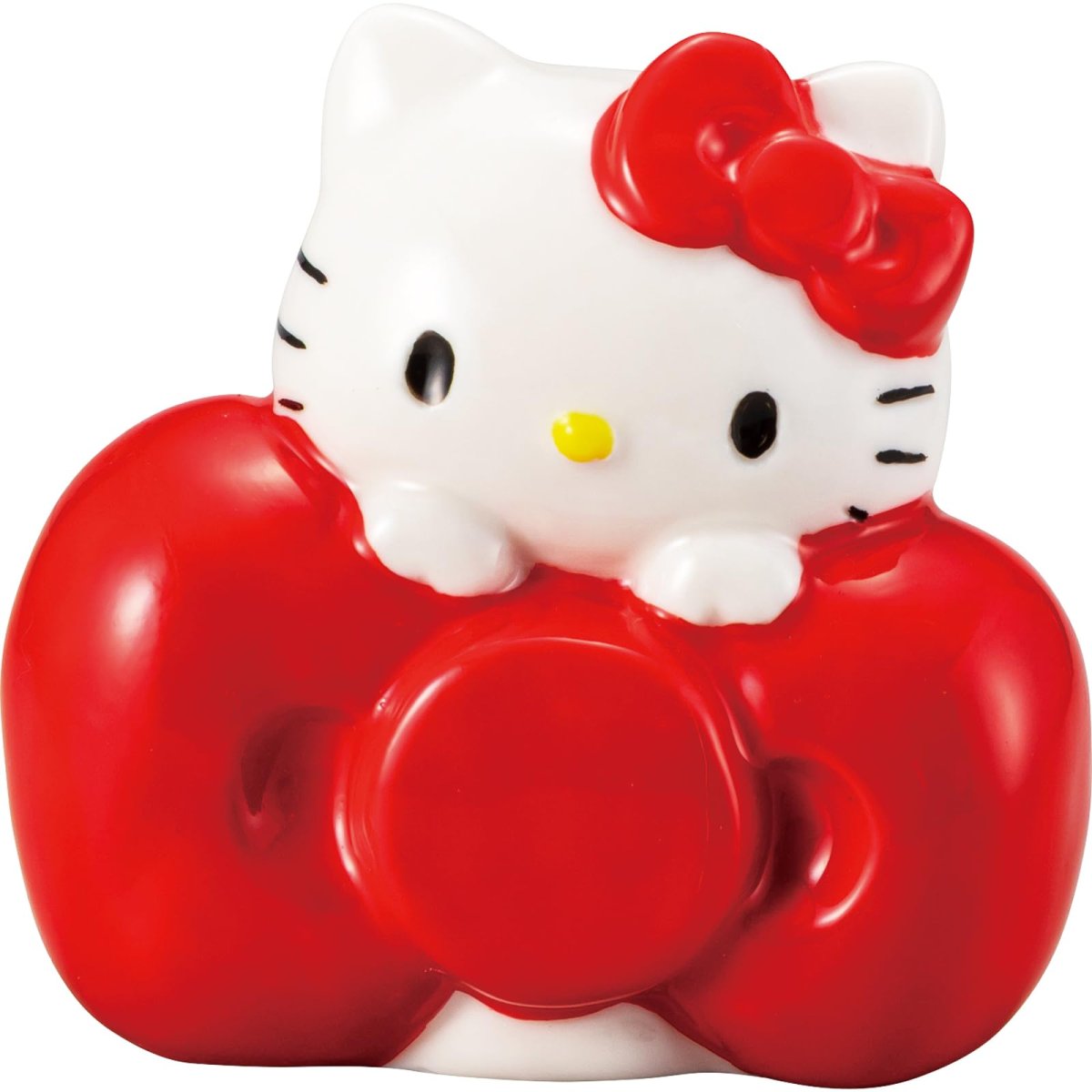 画像1: サンリオ （ＳＡＮＲＩＯ） 「 ハローキティ 」 貯金箱 エッジー Ｈｅｌｌｏ Ｋｉｔｔｙ Ｅｄｇｙ リボン グッズ 雑貨 白 約１０×６×８ｃｍ ＳＡＮ４８０２ (1)