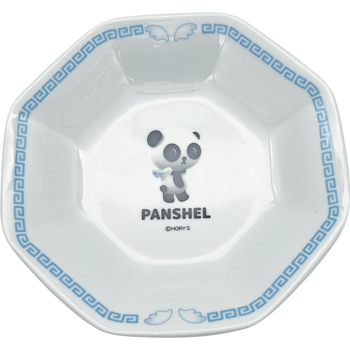 画像1: 「 ＰＡＮＳＨＥＬＳ ＷＯＲＬＤ 公式 」 パンシェル 中華 チャーハン皿 八角皿 グッズ パンシェルズワールド 雑貨 食器 白 約径１９×１９×４ｃｍ 日本製 ＳＡＮ４８２４ (1)