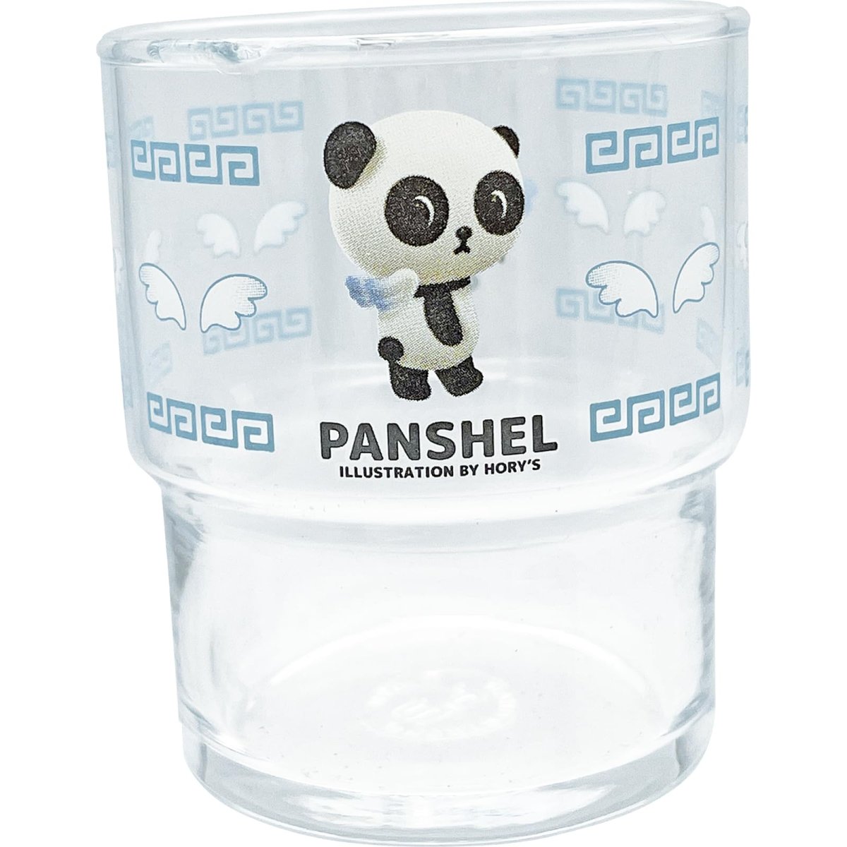 画像1: 「 ＰＡＮＳＨＥＬＳ ＷＯＲＬＤ 公式 」 パンシェル 中華 お冷グラス スタッキング コップ ガラス グッズ パンシェルズワールド 雑貨 食器 クリア 約径９×１１ｃｍ 日本製 ＳＡＮ４８２８ (1)