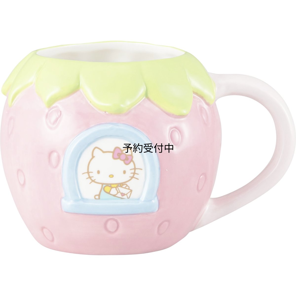 画像1: サンアート サンリオ （ＳＡＮＲＩＯ） ハローキティ マグカップ 大きめ 立体 １３×１０ｃｍ ３６０ｍＬ いちごのおうち キティ グッズ 雑貨 誕生日プレゼント ピンク ＳＡＮ４８３６ (1)