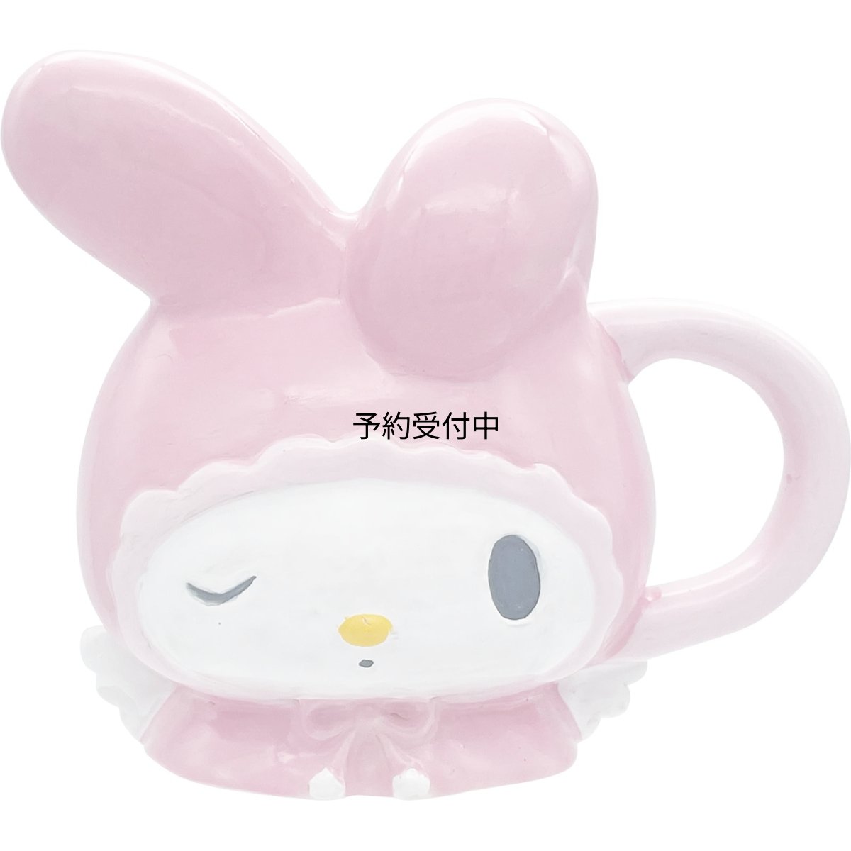 画像1: サンリオ （ＳＡＮＲＩＯ） 「 マイメロディ 」 立体フェイス マグカップ ホワイトエンジェル コップ マイメロ グッズ 雑貨 食器 ピンク 約１２×１０×９ｃｍ ３５０ｍｌ ＳＡＮ４７９５ (1)