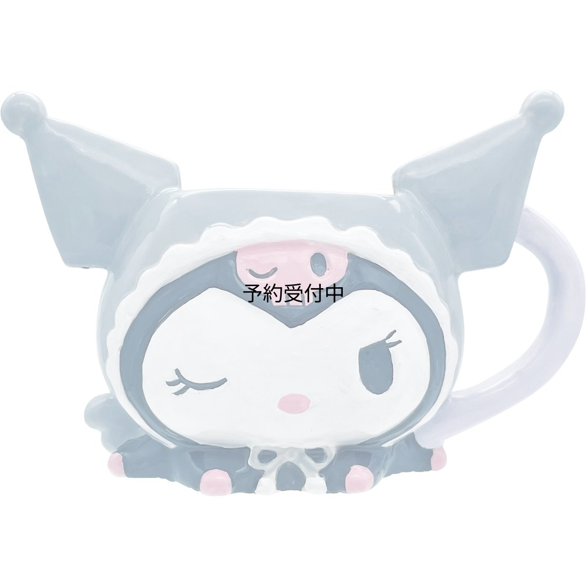 画像1: サンリオ （ＳＡＮＲＩＯ） 「 クロミ 」 立体フェイス マグカップ ブラックエンジェル コップ グッズ 雑貨 食器 黒 約１２×１０×９ｃｍ ３５０ｍｌ ＳＡＮ４７９６ (1)
