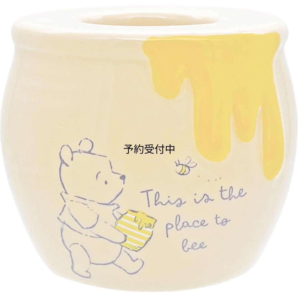 画像1: ディズニー 「 くまのプーさん 」 歯ブラシスタンド 歯ブラシ立て ハチミツの壺 １本用 磁器 グッズ プーさん 雑貨 ブラウン 約５×５ｃｍ ＳＡＮ４８５２ (1)