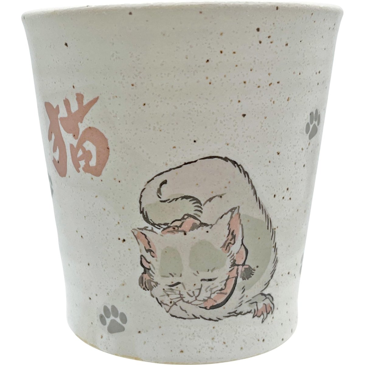 画像1: サンアート かわいい食器 「 北斎アニマルズ Ｈｏｋｕｓａｉ 」 湯呑み 猫 ねこ 食器 葛飾北斎 グッズ 日本 和食器 雑貨 日本製 白 約９×９ｃｍ ２７０ｍｌ 日本製 ＳＡＮ４８９４?２ (1)