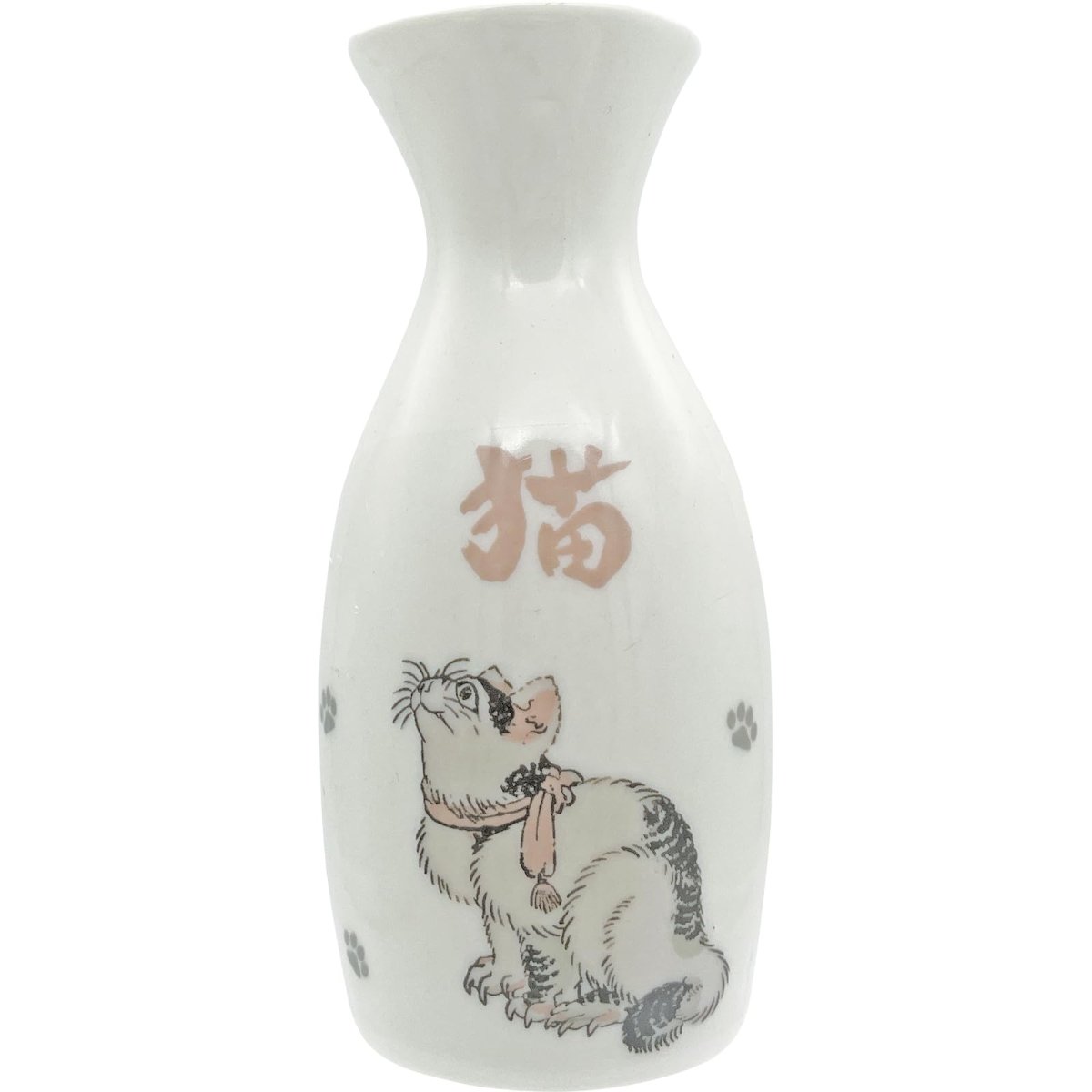 画像1: サンアート かわいい食器 「 北斎アニマルズ Ｈｏｋｕｓａｉ 」 徳利 とっくり 猫 ねこ 食器 葛飾北斎 グッズ 日本 和食器 雑貨 日本製 白 約５×１３ｃｍ １６０ｍｌ 日本製 ＳＡＮ４８９６?２ (1)