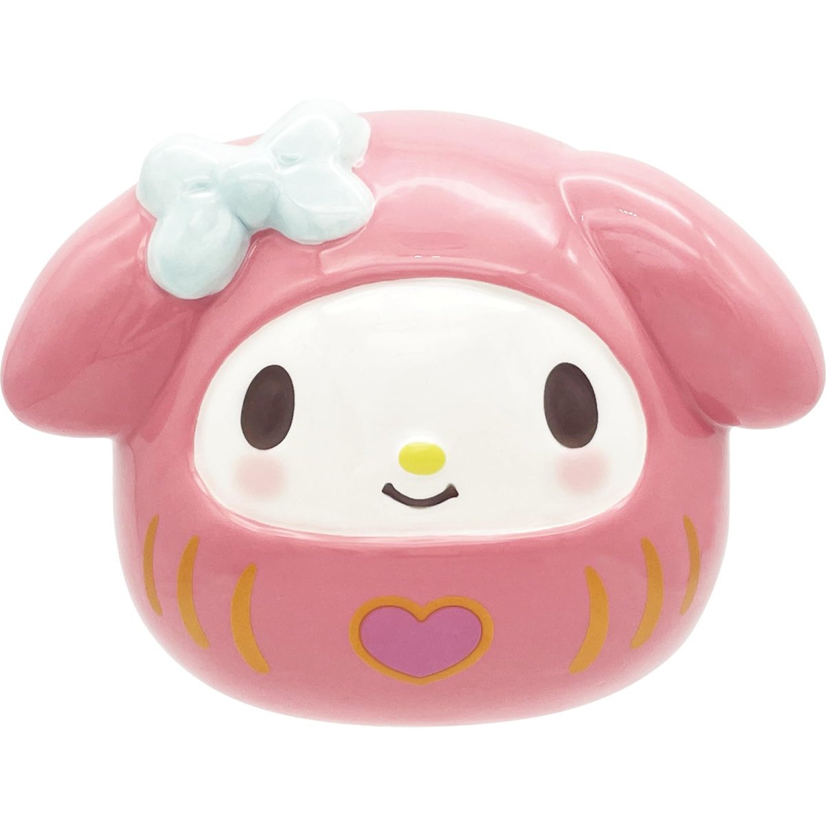 画像1: サンアート サンリオ （ＳＡＮＲＩＯ） マイメロディ まあるいだるま 貯金箱 １０×８ｃｍ グッズ 雑貨 誕生日プレゼント ピンク ＳＡＮ４９８０?３ (1)