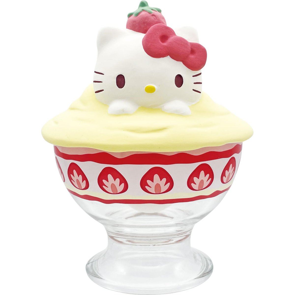 画像1: サンアート サンリオ （ＳＡＮＲＩＯ） ハローキティ 電気を使わない 加湿器 気化式 １１×１４ｃｍ パフェになっちゃった グッズ 雑貨 誕生日プレゼント クリア ＳＡＮ４９８３?１ (1)