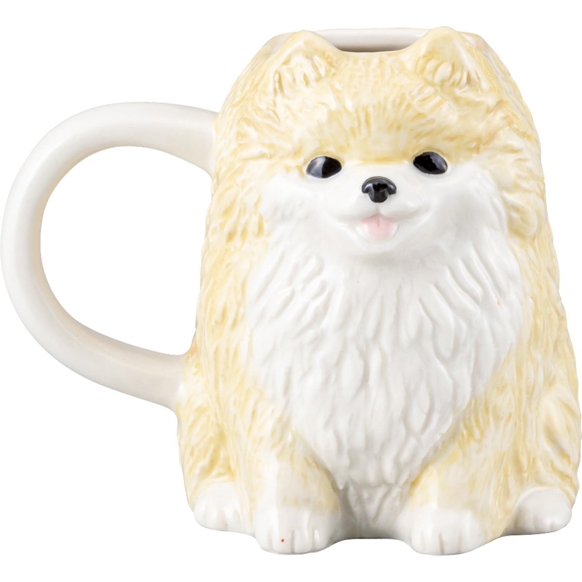 画像1: サンアート かわいい食器 「 Ｗａｎｋｏｌｅ ワンコレ 」 ポメラニアン マグカップ 大きめ ダイカット １３×１１ｃｍ ３４０ｍＬ 動物 食器 誕生日プレゼント 犬 グッズ 忘年会 雑貨 ＳＡＮ４２３６?７ (1)