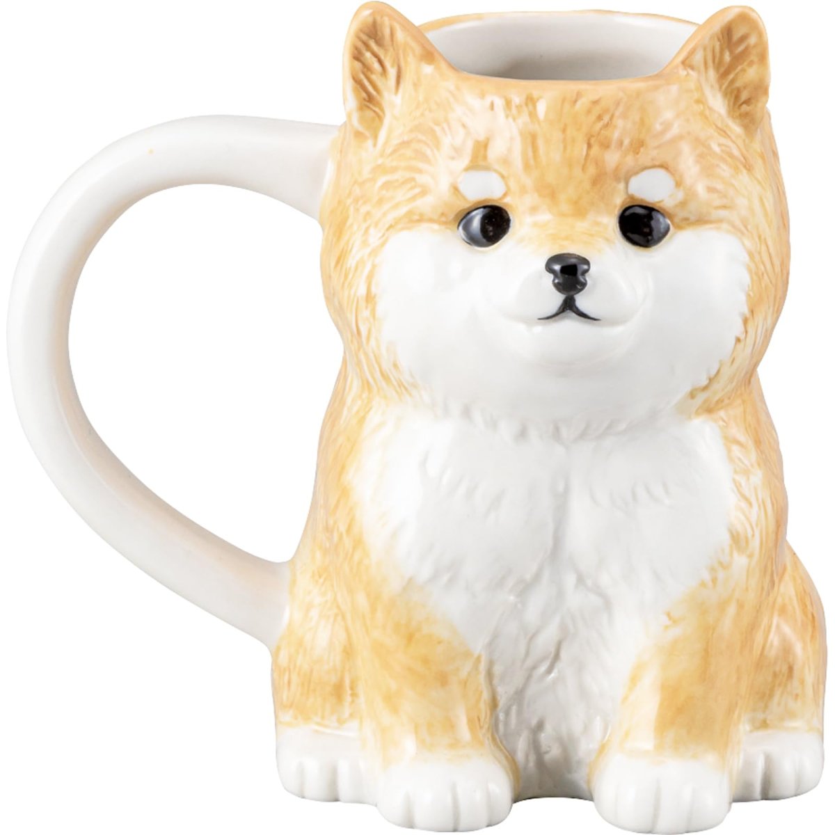 画像1: サンアート かわいい食器 「 Ｗａｎｋｏｌｅ ワンコレ 」 柴犬 マグカップ 大きめ ダイカット １３×１１ｃｍ ３４０ｍＬ 動物 食器 誕生日プレゼント 犬 グッズ 忘年会 雑貨 ＳＡＮ４２３６?８ (1)