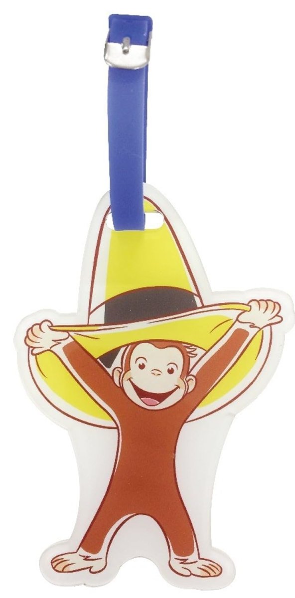 画像1: おさるのジョージ アクリルネームタグL 帽子 (1)