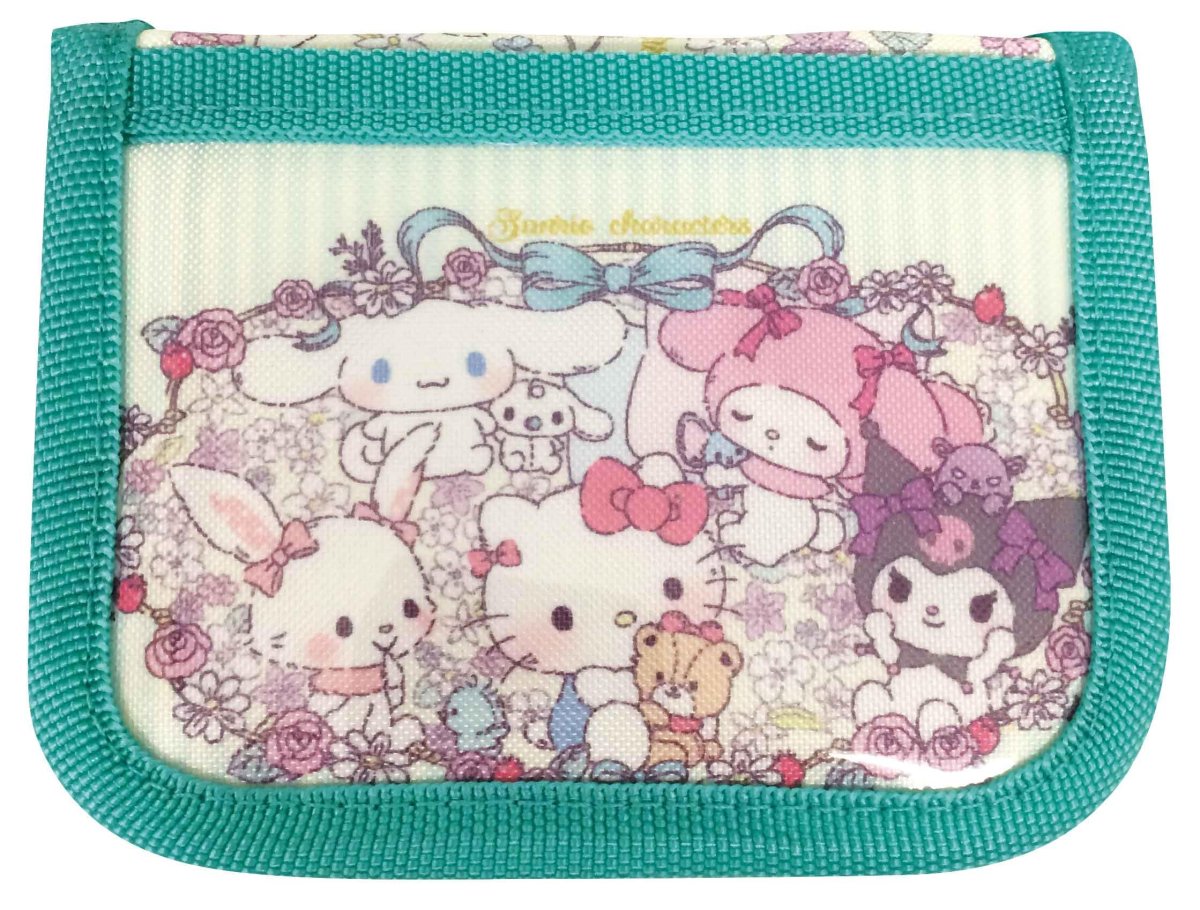 画像1: サンリオキャラクターズ ウォレット ミックスミント (1)