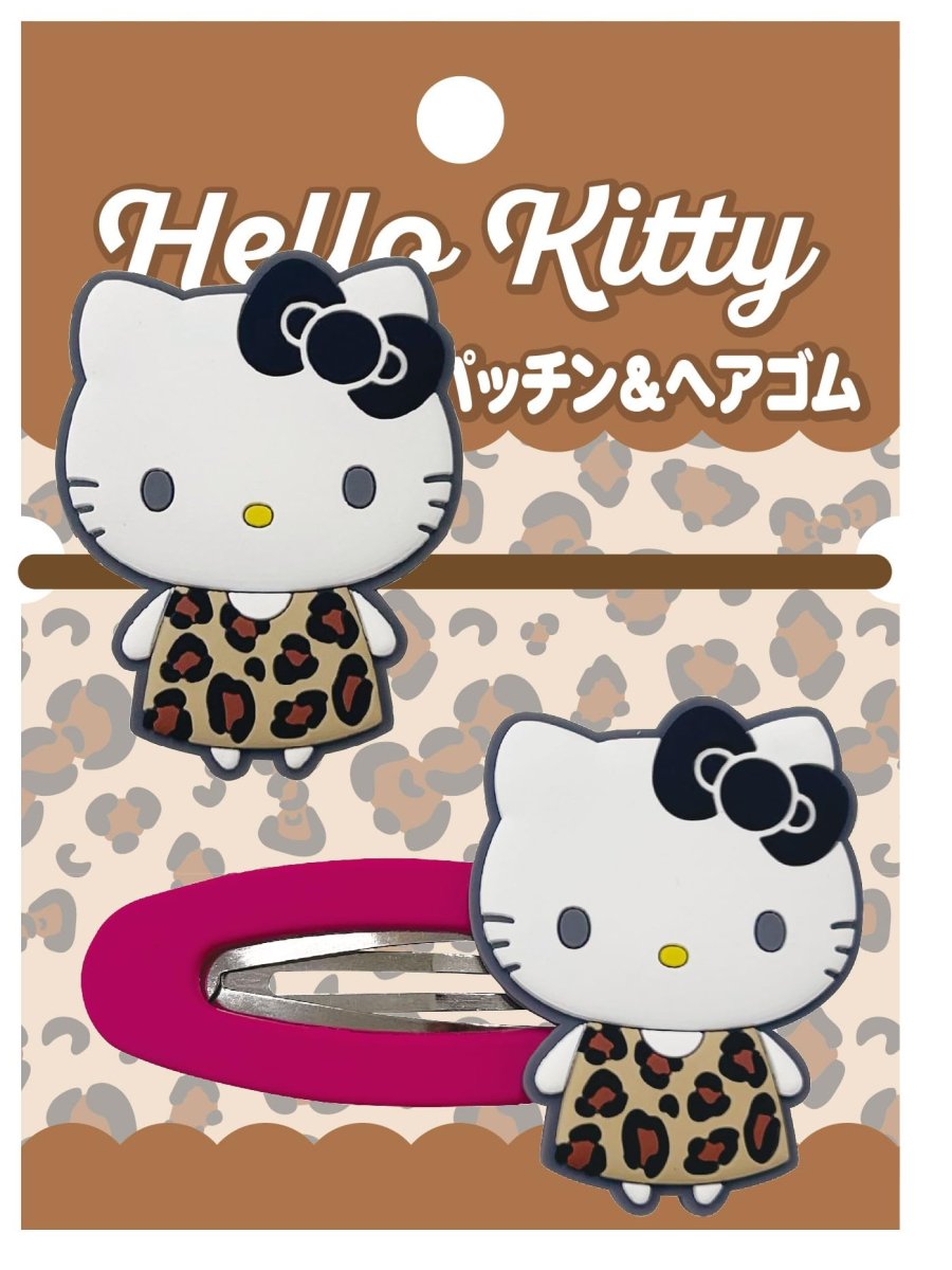 画像1: サンリオキャラクターズ パッチン&ヘアゴム レオパード (1)