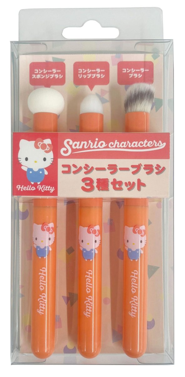 画像1: サンリオキャラクターズ コンシーラーブラシ3種セット ハローキティ (1)