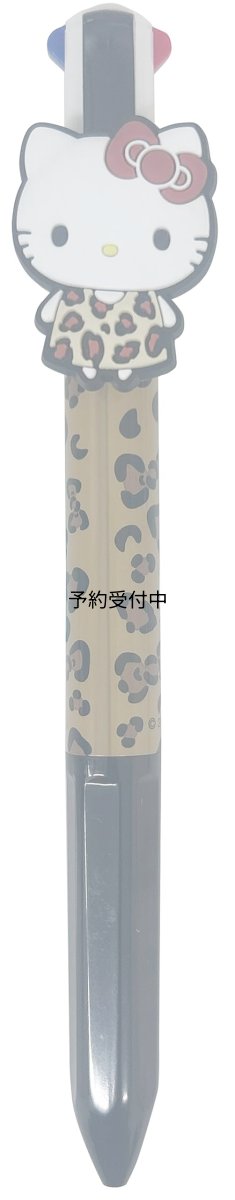 画像1: サンリオキャラクターズ マスコット付き4色ボールペン レオパード (1)