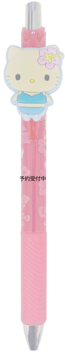 画像1: サンリオキャラクターズ マスコット付きゲルペン ブルー水着 (1)