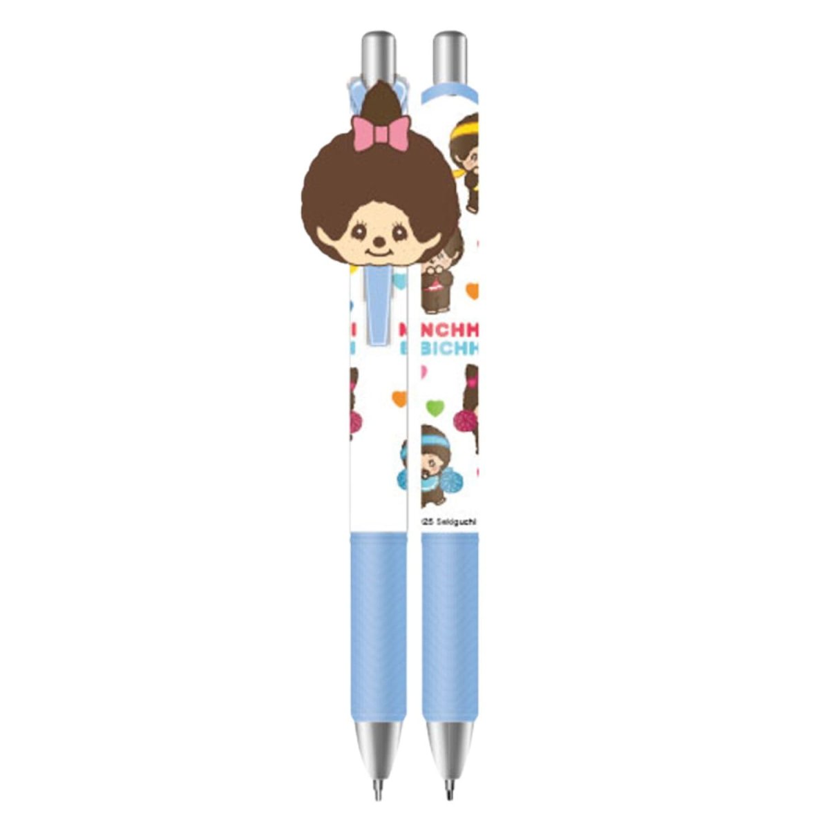 画像1: モンチッチ マスコット付きゲルペン チアリーダー (1)