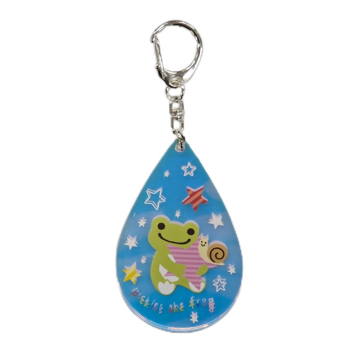 画像1: 牛久保工芸社 かえるのピクルス オーロラアクリルキーホルダー しずく ＰＫ?０３９ Ｈ７．３×Ｗ４．７×Ｄ０．３ｃｍ (1)