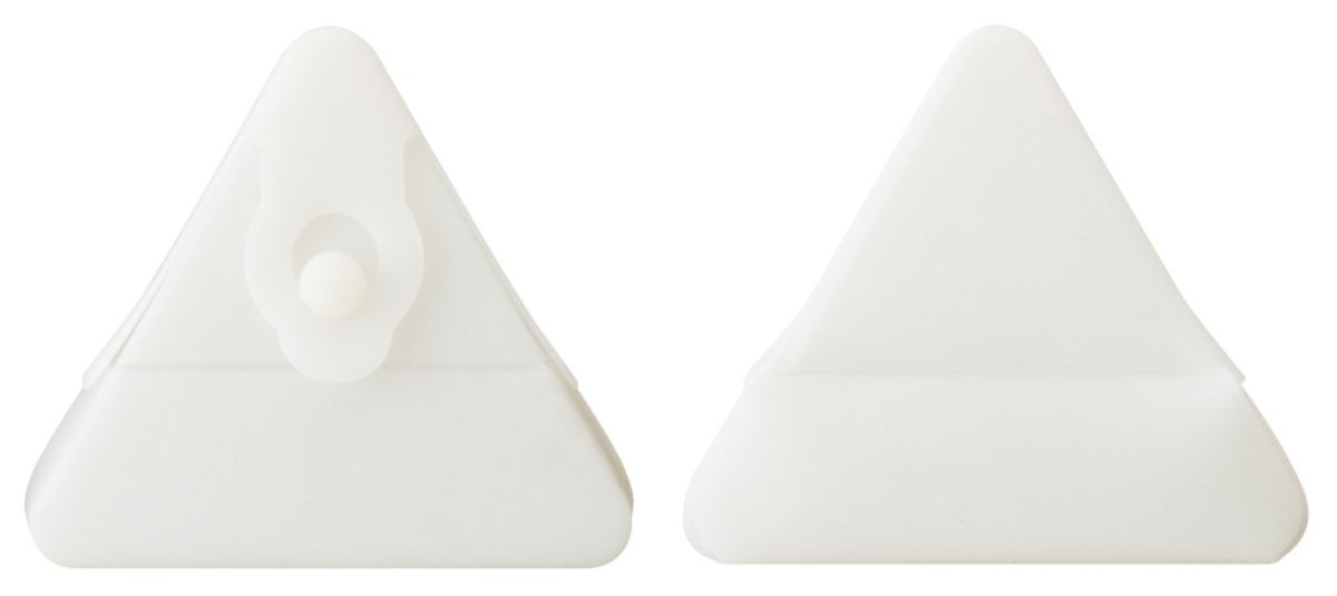 画像1: スケーター（Ｓｋａｔｅｒ） シリコン製 おにぎりラップ ホワイト 幅９．５×奥行３．５×高さ８．５ｃｍ ＳＬＯＲ１ (1)