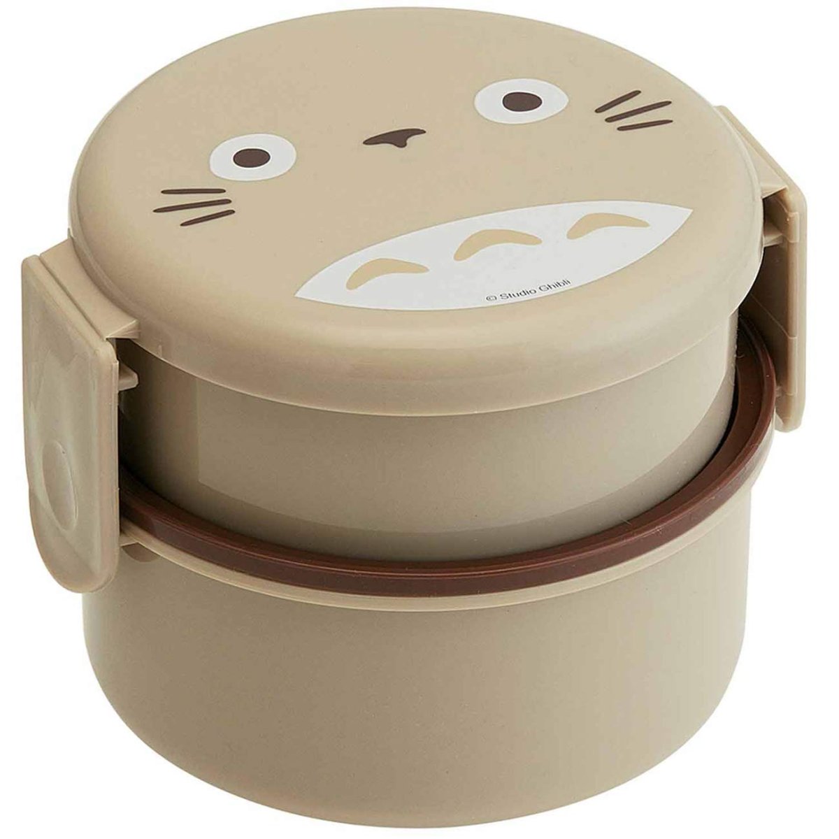 画像1: スケーター（Ｓｋａｔｅｒ） 丸型 ランチボックス ５００ｍｌ 弁当箱 フォーク付 ２段 日本製 となりのトトロ ジブリ ＯＮＷＲ１?Ａ (1)