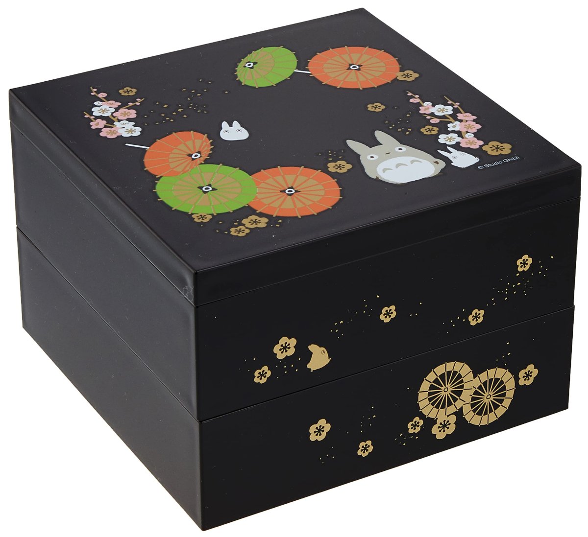 画像1: スケーター（Ｓｋａｔｅｒ） ＳＴＵＤＩＯ ＧＨＩＢＬＩ 塗り ２段 重箱 お重 となりのトトロ スタジオジブリ 日本製 ＮＬＷ１５ (1)