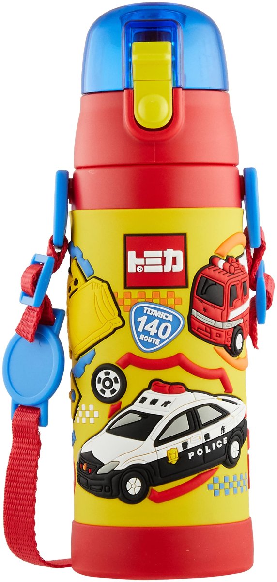 画像1: スケーター（Ｓｋａｔｅｒ） 子供用 ステンレス 水筒 直飲み ４８０ｍｌ トミカ 男の子 ３Ｄ立体プリント 子供に優しい軽量タイプ 保冷専用 ｗａｔｅｒｂｏｔｔｌｅ スポーツボトル キッズ こども 水瓶 ＳＤＰＶ５?Ａ (1)