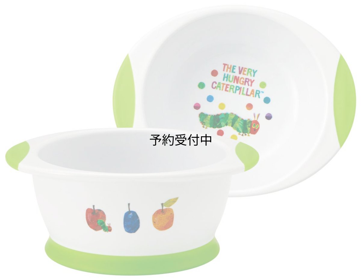 画像1: スケーター （ｓｋａｔｅｒ） 茶碗 すくいやすい 子供食器 ライスボウル はらぺこあおむし １２．５×１０×高さ５．２ｃｍ ＷＰ２ (1)