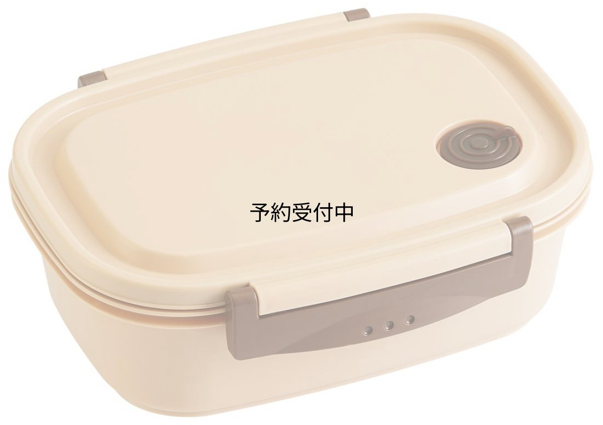 画像1: スケーター （ｓｋａｔｅｒ） ラク軽 軽い 弁当箱 Ｌ レンジ対応 ７２０ｍｌ ベージュ シール容器 保存容器 ＸＰＭ５ (1)