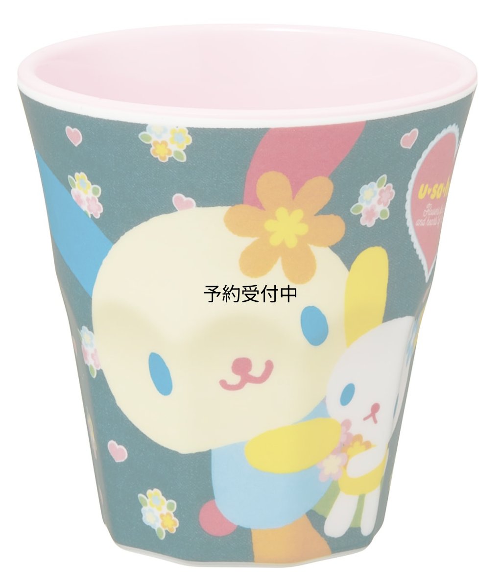 画像1: スケーター（Ｓｋａｔｅｒ） 子供用 メラミン タンブラー ２７０ｍｌ サンリオ ウサハナ 女の子 ＭＴＢ２?Ａ (1)