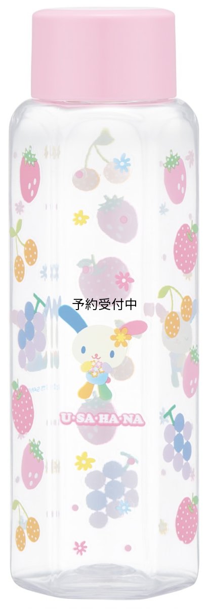 画像1: スケーター（Ｓｋａｔｅｒ） 六角形 直飲み 水筒 プラスチック ブローボトル 軽量 ３５０ｍｌ サンリオ ウサハナ ＰＤＨ４?Ａ (1)