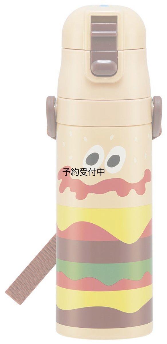 画像1: スケーター（Ｓｋａｔｅｒ） 水筒 子供用 直飲み ４７０ｍｌ バーガーコンクス バーガー 男の子 女の子 保冷専用 ステンレス 軽量タイプ ｗａｔｅｒｂｏｔｔｌｅ スポーツボトル キッズ こども 水瓶 ＳＤＣ４?Ａ (1)