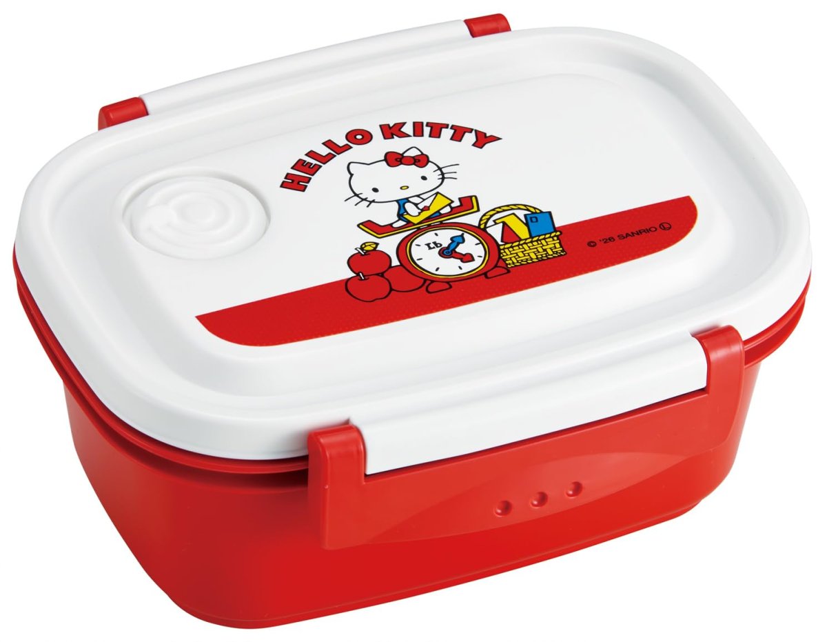 画像1: スケーター（Ｓｋａｔｅｒ） 弁当箱 ラク軽 ランチボックス Ｓサイズ １段 ４３０ｍｌ 食洗機対応 レンジ対応 冷凍 日本製 サンリオ ハローキティ レトロ ２５ ＸＰＭ３?Ａ (1)