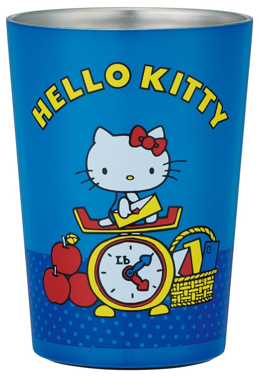 画像1: スケーター（Ｓｋａｔｅｒ） コンビニ コーヒー ステンレス タンブラー Ｍサイズ ４００ｍｌ 保温 保冷 サンリオ ハローキティ レトロ ２５ ＳＴＣＶ２?Ａ (1)