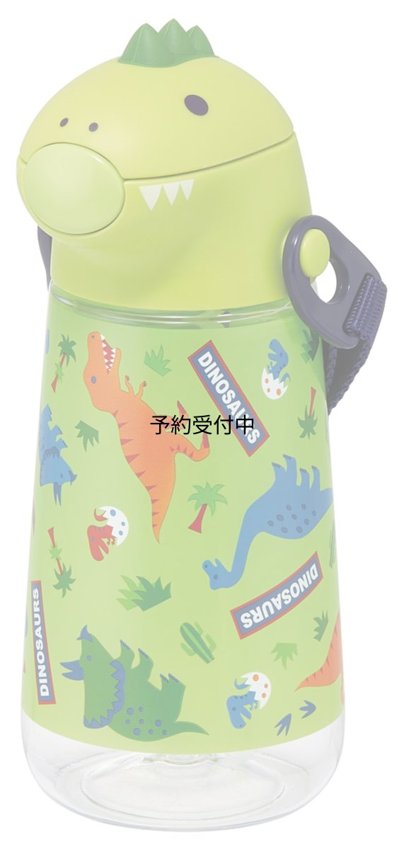 画像1: スケーター（Ｓｋａｔｅｒ） ダイカット ストロー付 ボトル 水筒 ４２０ｍｌ ディノサウルス ＰＳＨＣ４ＤＫ?Ａ (1)