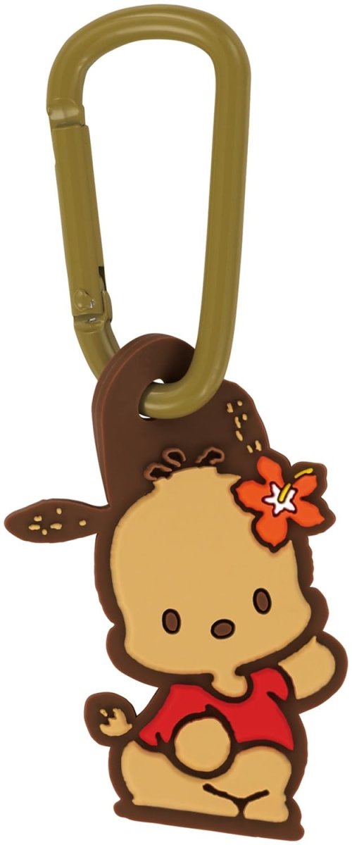 画像1: スケーター（Ｓｋａｔｅｒ） ラバーマスコット付き カラビナサンリオ ポチャッコ 日焼け ＺＥＬＫ１?Ａ (1)