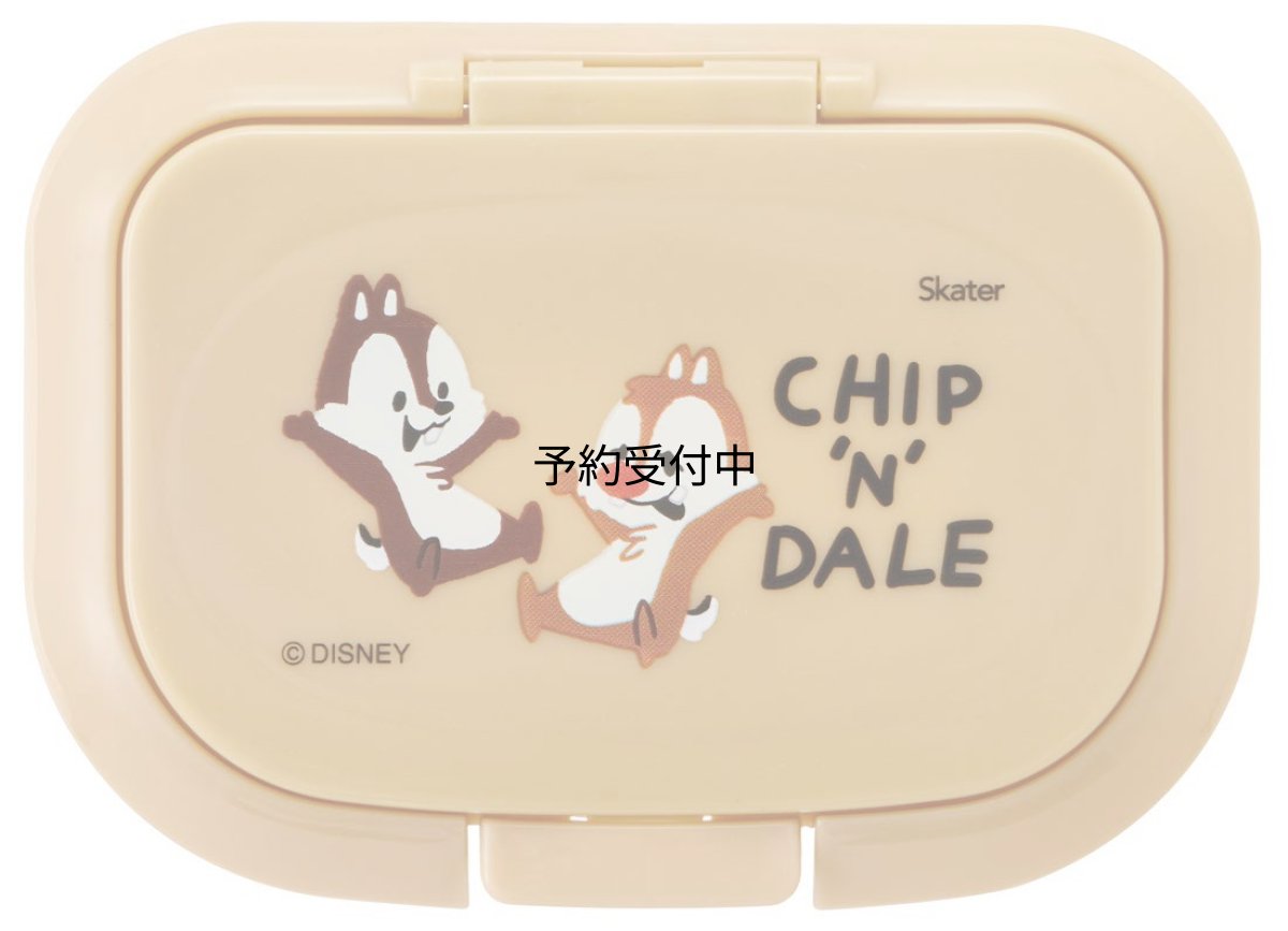 画像1: スケーター（Ｓｋａｔｅｒ） 抗菌 ウェットシート用フタ おしりふき 手口ふきフタ カバー ディズニー チップ＆デール ＷＴＬ１ＡＧ?Ａ (1)