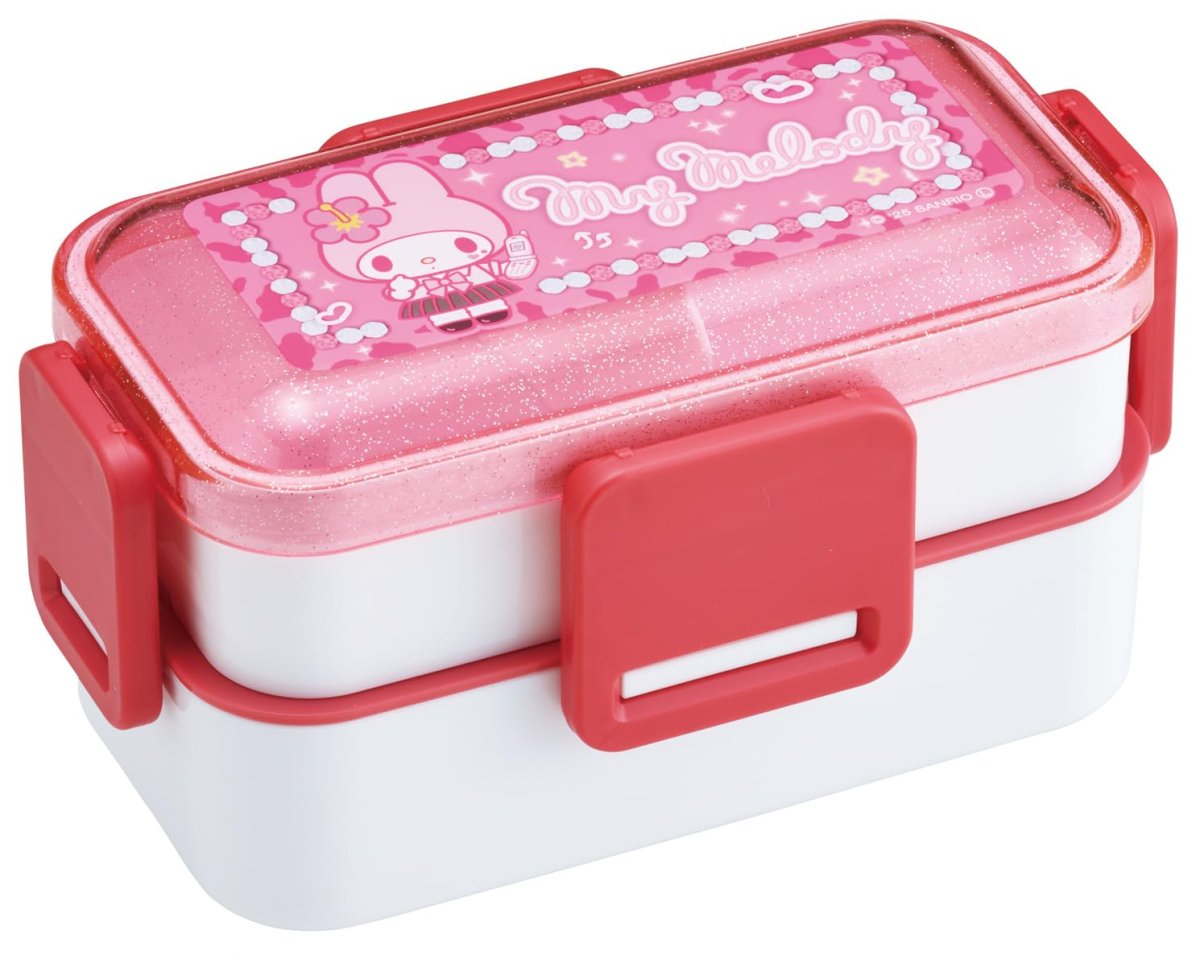画像1: スケーター（Ｓｋａｔｅｒ） 弁当箱 ふわっと盛れる ランチボックス ２段 ６００ｍｌ 食洗機対応 レンジ対応 日本製 サンリオ マイメロディ スクール ＰＦＬＷ４?Ａ (1)