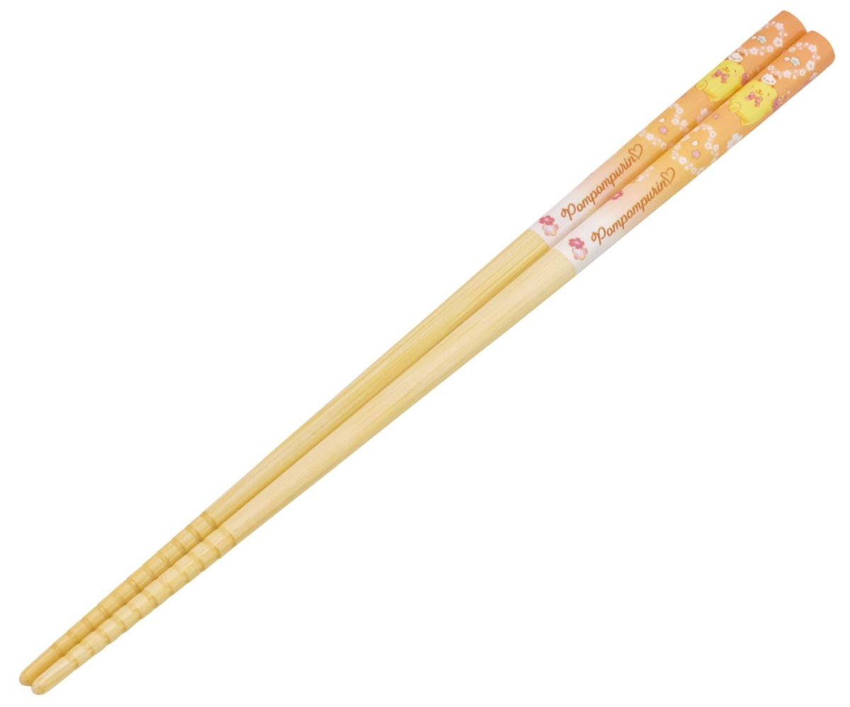画像1: スケーター（Ｓｋａｔｅｒ） 箸 竹箸 ２１ｃｍ すべり止め加工 食洗機対応 日本製 サンリオ ポムポムプリン さくらマジック ＡＮＴ４Ｊ?Ａ (1)