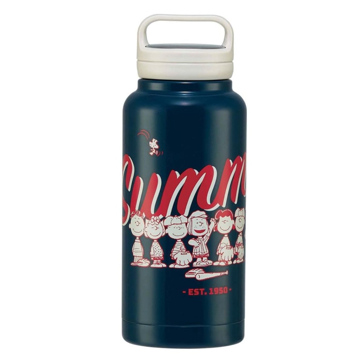 画像1: スケーター （ｓｋａｔｅｒ） 保温 保冷 ステンレス マグボトル １０００ｍｌ スクリューハンドル付 スヌーピー ＳＴＳＣ１０?Ａ (1)